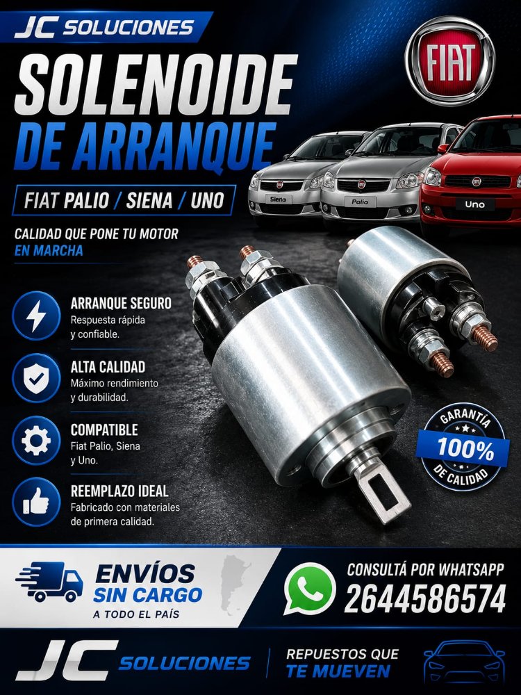 SOLENOIDE ARRANQUE FIAT PALIO / SIENA / UNO  #MDRSL4381
