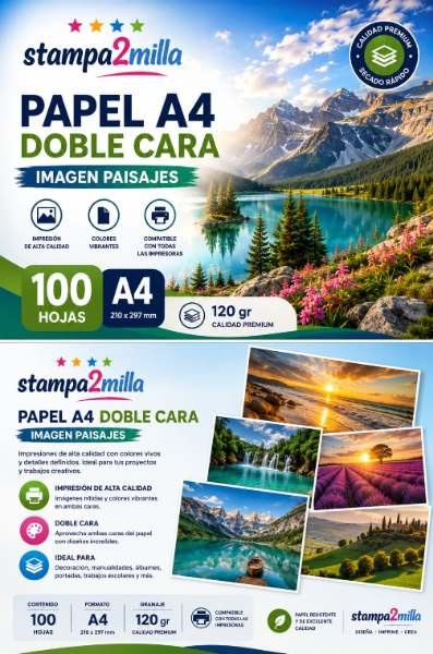 papel doble cara 120 gr