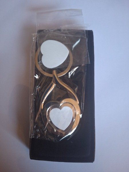 Llavero corazón metalico