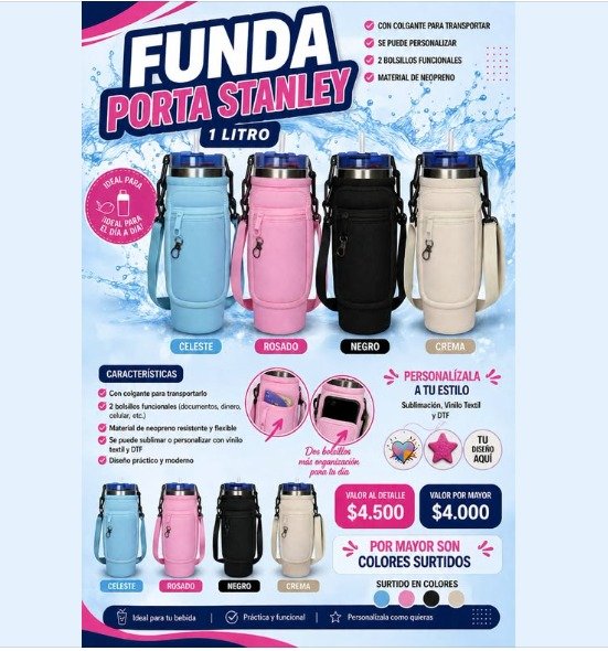 Funda porta vasos stanley de 1.2 litros
