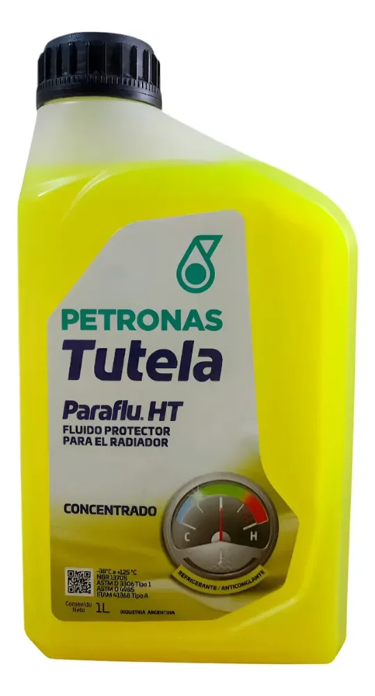 Liquido Refrigerante Amarillo Organico Paraflu Ht Puro 1 Ltr