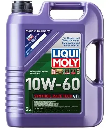 Aceite Liqui Moly Synthoil Race Tech Gt1 Sae 10w-60 5lts
