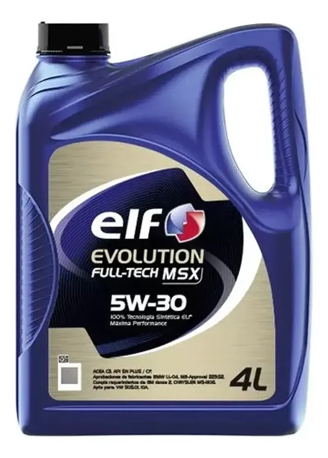 Aceite Elf Evolution Fulltech Msx 5w30 Sintetico 4 Litros