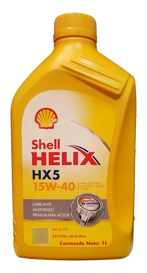 Aceite Mineral Shell Helix Hx5 15w40 - 1 Litro