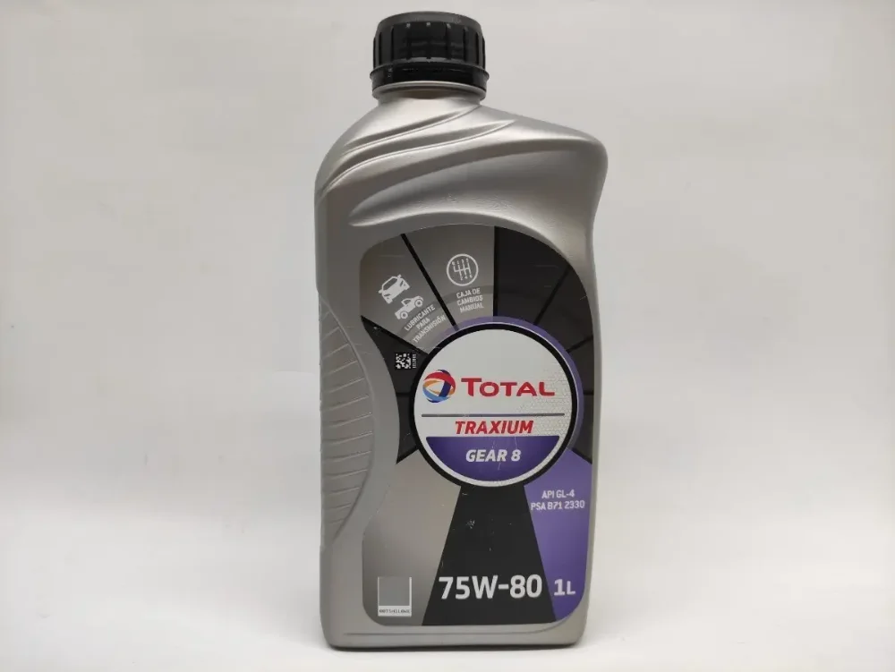 Aceite De Caja Manual Total Traxium Gear 8 75w80 1 Litroo