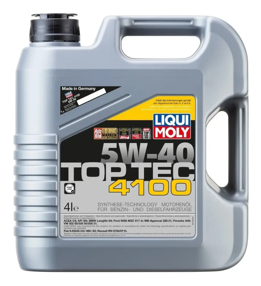 Aceite para motor Liqui Moly sintético 5W-40 para auto camioneta 4L