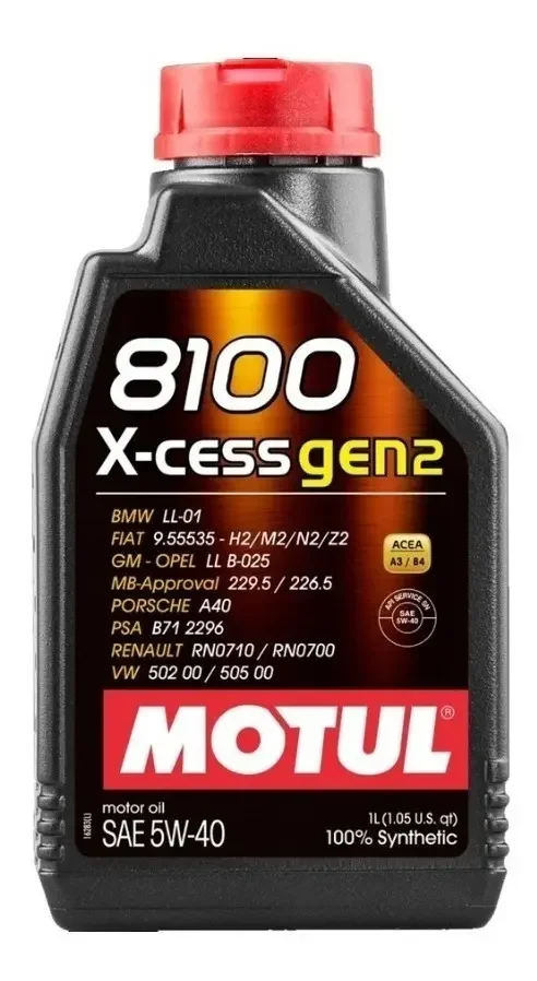 Aceite para motor Motul sintético 5W-40 para auto/camioneta de 1 unidad x 1L
