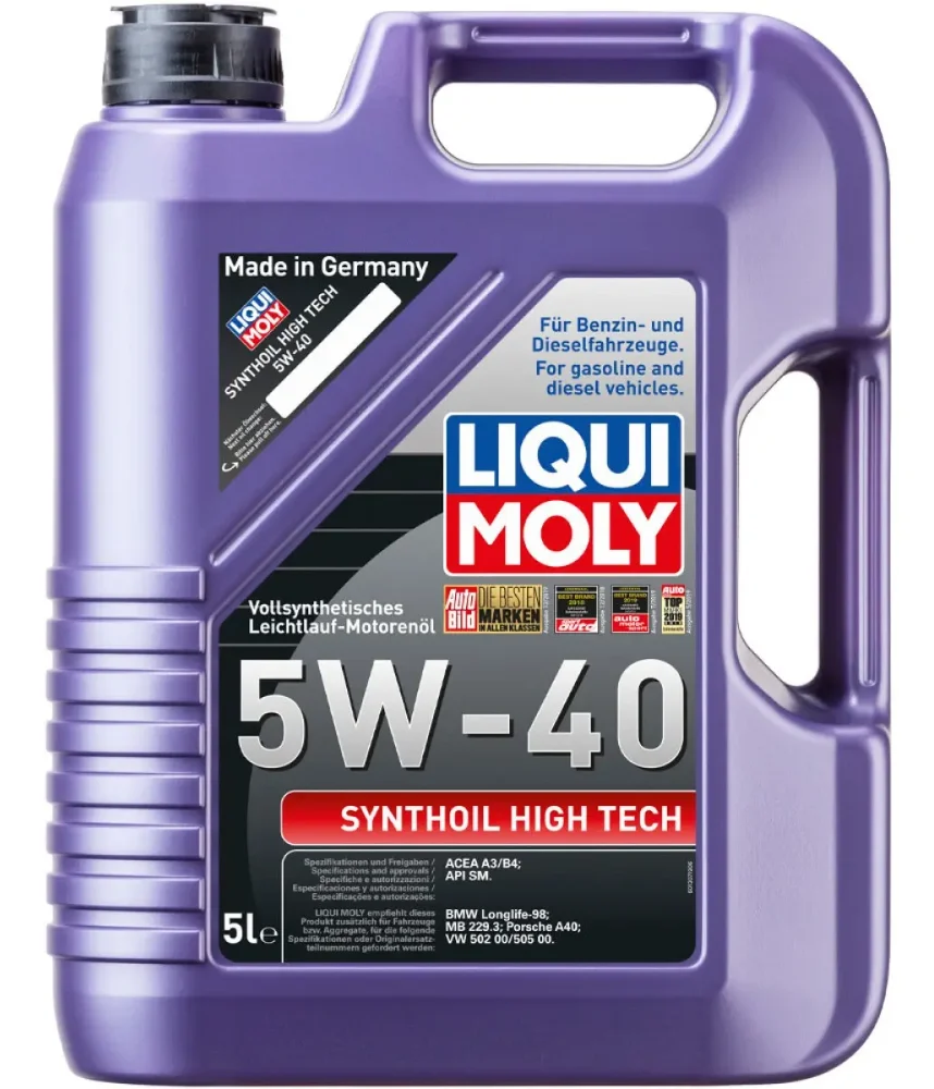 Aceite Liqui Moly Synthoil High Tech 5w40 5 Litros