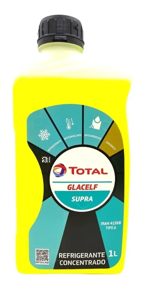 Liquido Refrigerante Auto Total Glacelf Supra Amarillo 1 L
