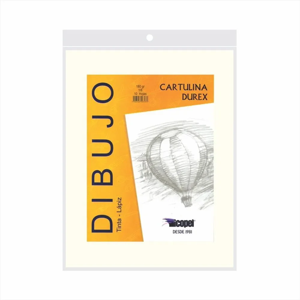Cartulina Durex 1/8 Paquete x 20
