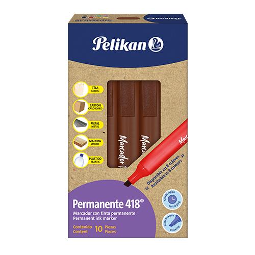 Marcador Café Pelikan 418 Caja x 10