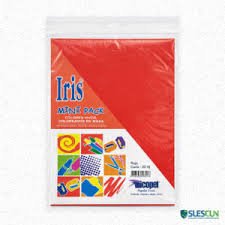 Papel Iris Carta Rojo Paquere x 20