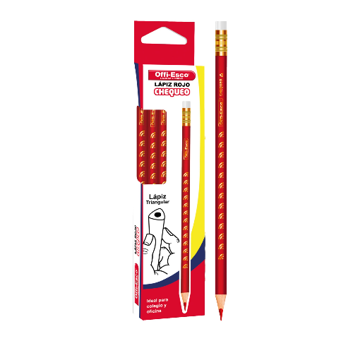 Lapiz Rojo Offi-Esco Caja x 12