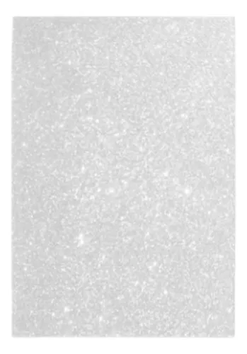 Foamy 1/8 Escarchado Blanco Paquete x 10uni