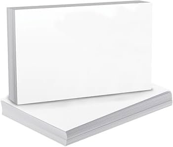 Ficha Bibliografica Blanca Paquete x 100