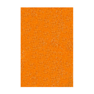 Foamy 1/8 Escarchado Naranja Paquete x 10uni