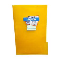 Carpeta Legajadora Plastica Oficio Amarilla