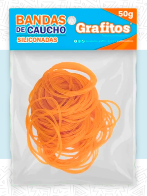 Liga Caucho Siliconada Pequeña 50gr