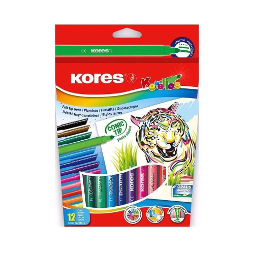 Plumones Kores Caja x 12