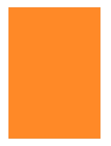 Cartulina Calipso 1/8 Naranja Paquete x 10