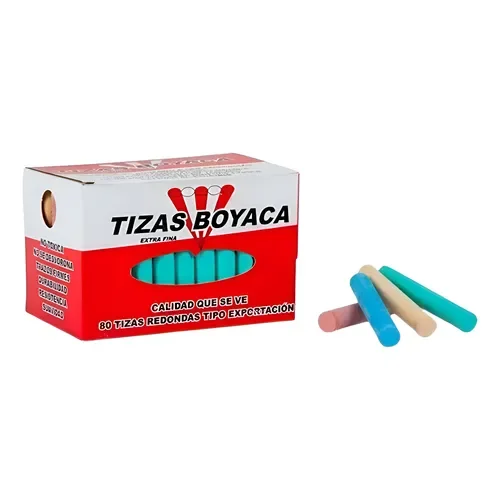 Tizas Tablero Colores Caja x 75