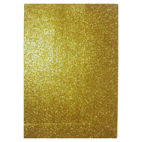 Foamy 4 Cartas Escarchado Dorado Paquete x 10uni