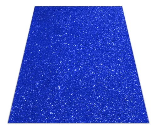 Foamy 4 Cartas Escarchado Azul Rey/Oscuro Paquete x 10uni