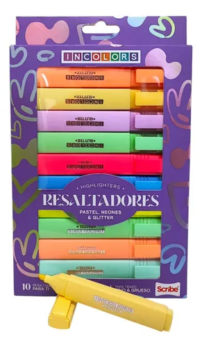 Resaltador Scribe Incolors Caja x 10