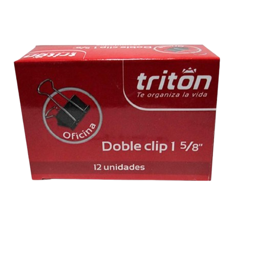 Doble Clip 1 5/8" Triton x 12