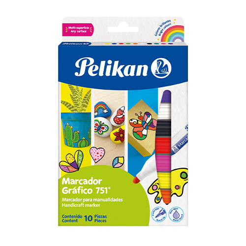 Marcador Pelikan Grafico Surtido 751 Caja x 10