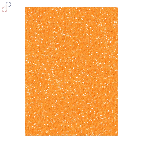 Foamy 4 Cartas Escarchado Naranja Paquete x 10uni