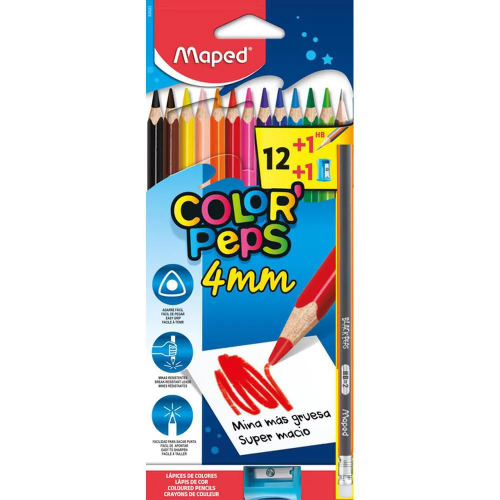 Color Maped 4mm x 12 +Lapiz+Tajalapiz Promo 2x1