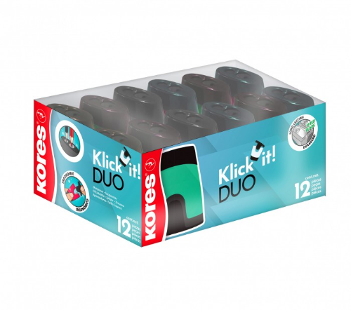 Sacapuntas Deposito KLICK-IT Doble X 6