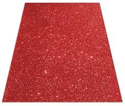 Foamy 4 Cartas Escarchado Rojo Paquete x 10uni
