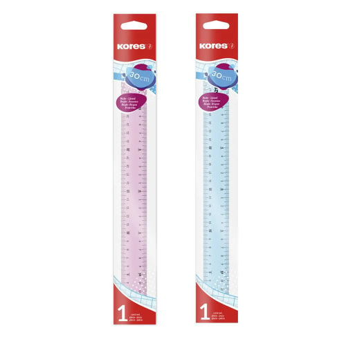 Regla Plástica Translucida 30cm x 6