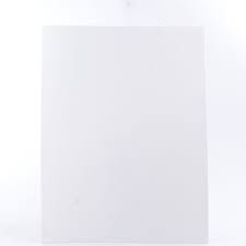 Foamy 4 Cartas Blanco Paquete x 10uni