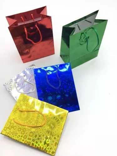 Bolsa Regalo Metalizada S Paquete x 12