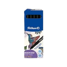 Micropunta Negro PK Caja x 10