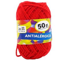 Lana Escolar Rojo x 12 Unidades