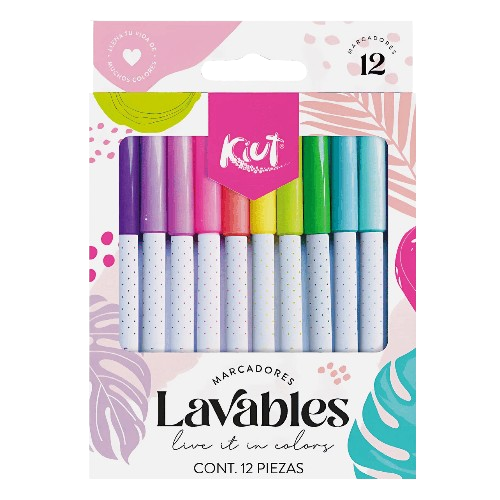 Marcador Kiut Lavable Caja x 12