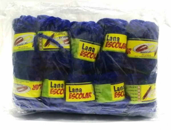 Lana Escolar Azul  x 12 Unidades