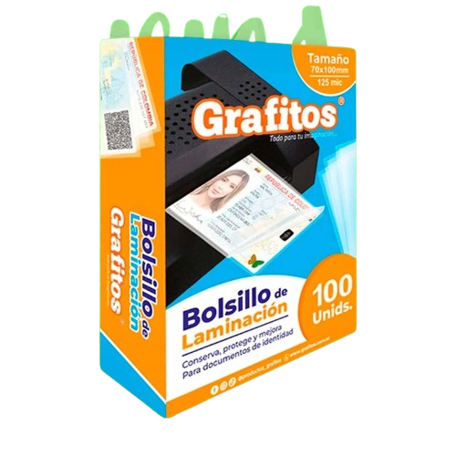 Bolsillo Laminacion Cedula 70 x 100