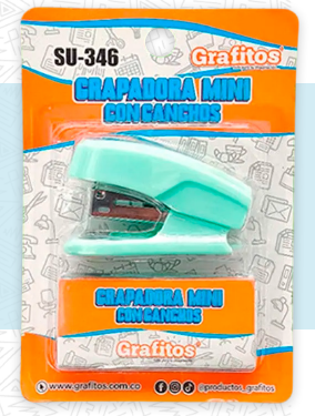 Grapadora Mini Con Ganchos