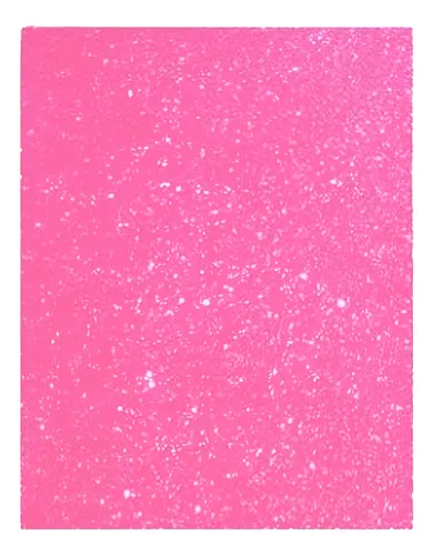 Foamy 1/8 Escarchado Rosado Paquete x 10uni