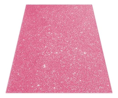 Foamy 4 Cartas Escarchado Rosado Paquete x 10uni
