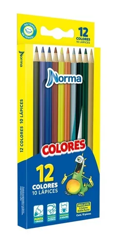 Color Norma Sencillo Caja x 10 + 2