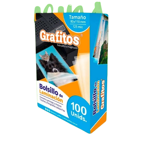 Bolsillo Laminacion Tarjeta 80 x 100