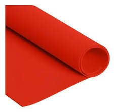 Foamy Pliego Liso Rojo Paquete x 10