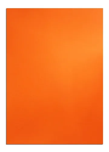 Foamy 1/8 Naranja Paquete x 10uni