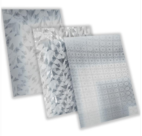 Papel Hologramico Plateado x 10